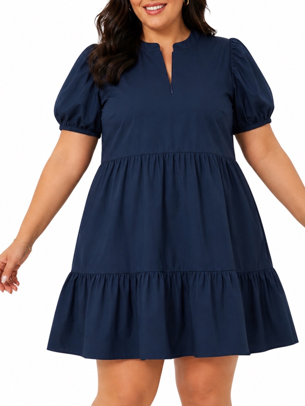 Hyacinth House by Tuckernuck Navy Blue Zipper Mini Ellie Dress. XXL EUC Cotton
